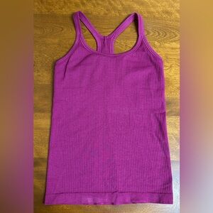 Women’s Lululemon Ebb To Street Tank Size 6 Burgundy Color